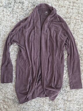 Maurices Dusty Mauve Open-Front Cardigan